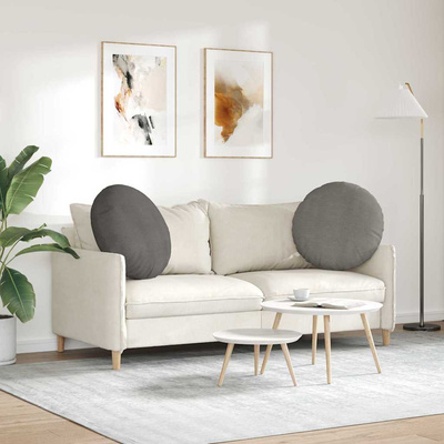Poduszki na siedziska 2 pcs Jasnoszary ? 80 cm