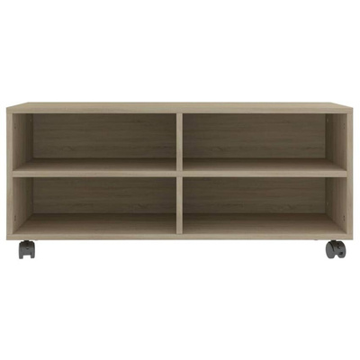 vidaXL Szafka pod TV, dąb sonoma, 90x35x35 cm, materiał drewnopochodny