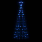 vidaXL Choinka z lampek, z kołkami, 220 kolorowych LED, 180 cm