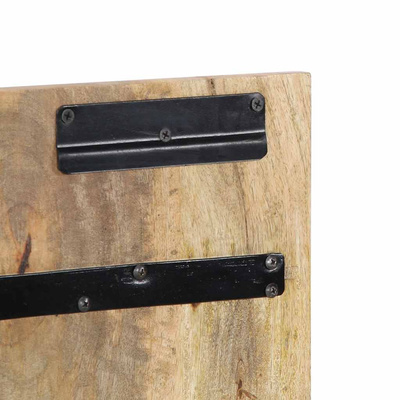 Zagłówek 120 cm lite drewno surowe mango