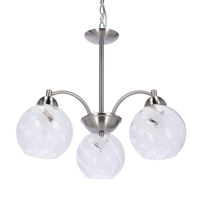 baida lampa wisząca satynowa klosz matowo transparentny 33-16409