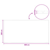 Ochrona Basenowa Słoneczna Wysoka Jakość 400 x 200 cm 200 ?m