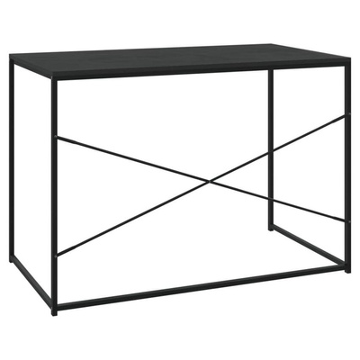 vidaXL Biurko komputerowe, czarne 110x60x70 cm materiał drewnopochodny