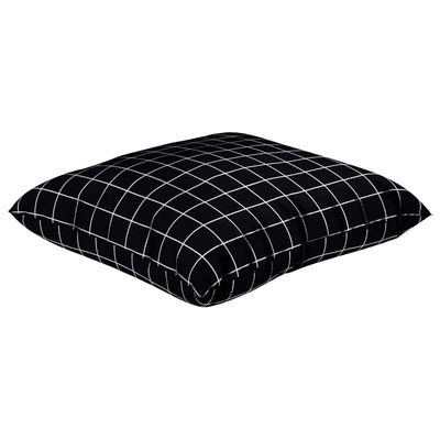 Poduszki rozrzucone Kratka 4 pcs Czarna kratka 50 x 50 cm