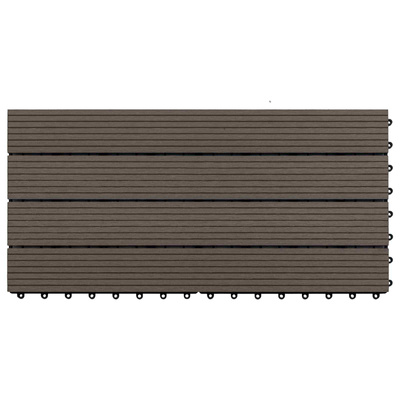 Płytka Tarasowa 6 pcs Ciemny brąz 60 x 30 cm