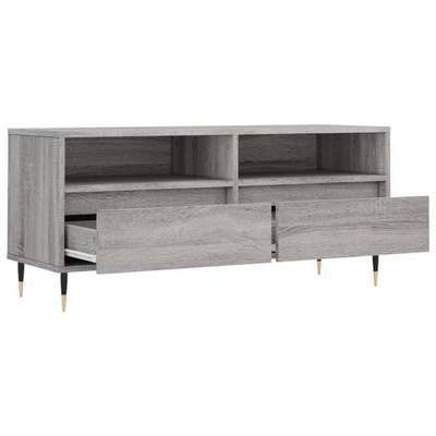 vidaXL Szafka pod TV, szary dąb sonoma, 100x34,5x44,5 cm w kolorze cm
