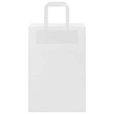 Torby papierowe 250 szt. z uchwytami białe 21x11x31 cm