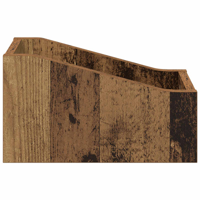 Pudełko na płyty LP 2 szt. Stare drewno 18 x 32 x 18 cm