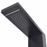vidaXL Panel prysznicowy, aluminiowy, czarny matowy