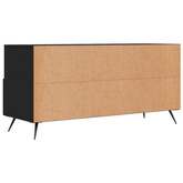 vidaXL Szafka pod TV, czarna, 102x36x50 cm, materiał drewnopochodny wariant 4