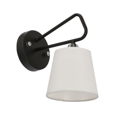 Kinkiet metalowy czarno/biały nowoczesny Morley Ledea 50401090