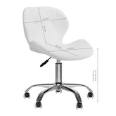 Taboret kosmetyczny QS-06 biały 141199