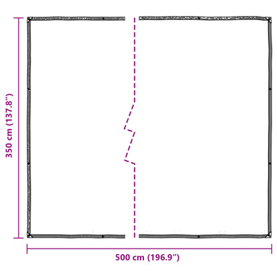 Plandeka 140 gsm przezroczysty 3,5 x 5 m PE