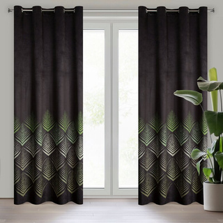 Zasłona Angelina czarna 140x250