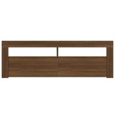 vidaXL Szafka pod TV z oświetleniem LED, brązowy dąb, 120x35x40 cm model standard
