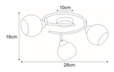 Lampa sufitowa K-C9530/3 z serii ATRIA KAJA