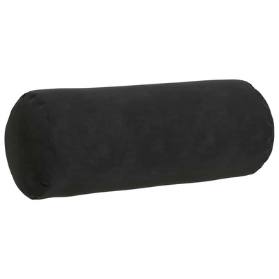 Poduszki Wałkowe 2 pcs Czarny ? 15 x 40 cm Tkanina sztruksowa