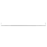 Karnisze, 2 szt., biało-srebrne, 90-135 cm, aluminium
