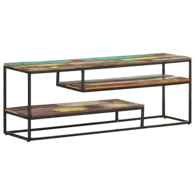 vidaXL Szafka pod TV, 130 x 30 x 45 cm, lite drewno z odzysku