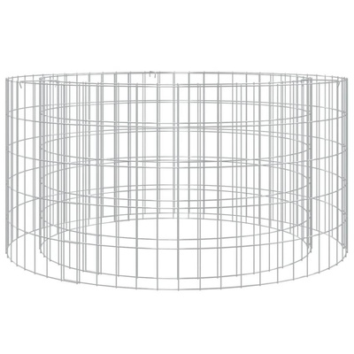 vidaXL Palenisko gabionowe, ? 100 cm, galwanizowane żelazo