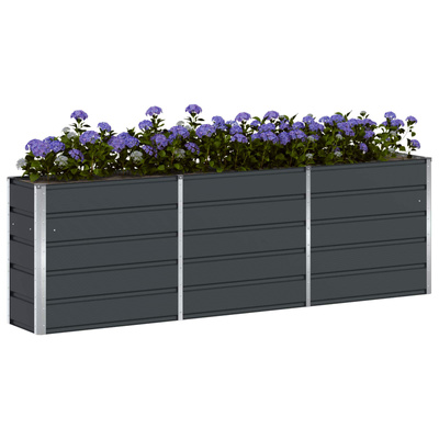 Donica Antracyt 240 x 40 x 75 cm Stal