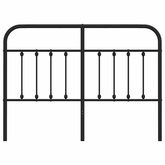 Metalowe wymienne wezgłowie, czarne, 135 cm