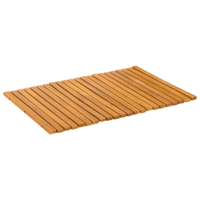 Mata do kąpieli brązowy 60 x 40 cm Lite Drewno Akacji