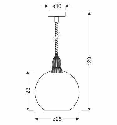 Lampa wisząca Shedon z kloszem zielona pojedyncza szklano-tekstylna E27