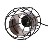 Jonera lampa wisząca czarny 1X40 E27 klosz dymiony 31-08428
