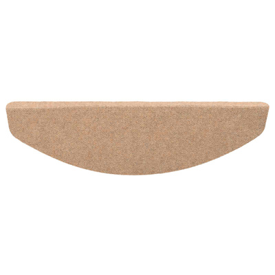 Samoprzylepne maty na schody 15 pcs Beżowy 80 x 28 x 3,5 cm