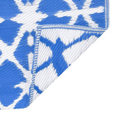 vidaXL Dywan zewnętrzny, niebiesko-biały, 140x200 cm, PP