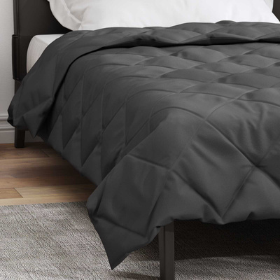 Kołdra na cały rok Antracyt 135 x 220 cm Mikrofibra