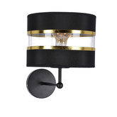 Andy lampa kinkiet czarny 1X40W E27 abażur 21-06134