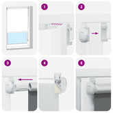 Roleta okienna zaciemniająca szara 160 x 230 cm