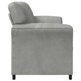 Sofa dwuosobowa jasnoszary 158 x 83 x 95 cm Welur