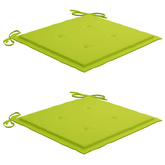 vidaXL Składane krzesła ogrodowe z poduszkami, 2 szt., bambusowe