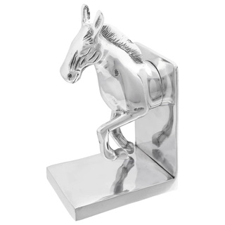Podpórki do książek 2 pcs Srebrny 11 x 14 x 25 cm Aluminium