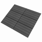 Płytka Tarasowa 6 pcs Czarny 60 x 30 cm