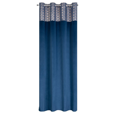 Zasłona Elen granatowa 140x250