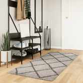 vidaXL Dywan z długim włosiem PAMPLONA, beżowo-antracytowy, 80x200 cm