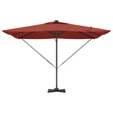 Parasol plażowy Ze LED Lights terakota 286 x 284 x 270 cm