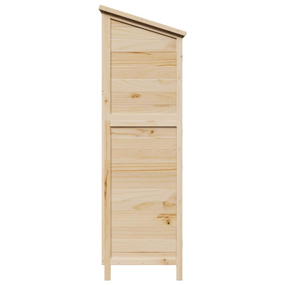 Shed ogrodowy naturalny 106 x 56 x 176,5 cm Drewno Świerkowe