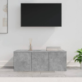 vidaXL Szafka pod TV, szarość betonu, 80x34x30 cm