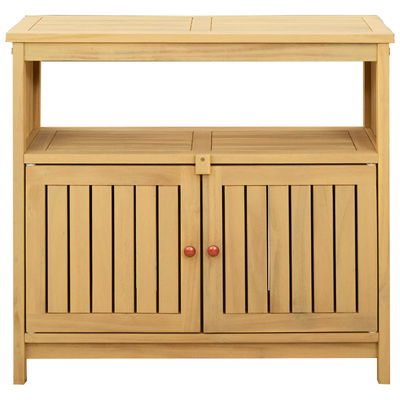 Stół konsolowy do ogrodu Jasna akacja 80 x 35 x 75 cm