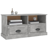 vidaXL Szafka pod TV, szarość betonu, 93x35,5x45 cm
