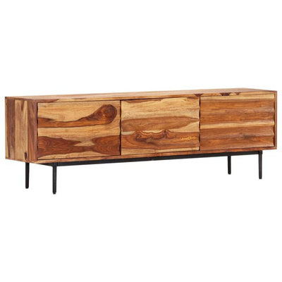 vidaXL Szafka pod TV, 140x30x45 cm, lite drewno sheesham
