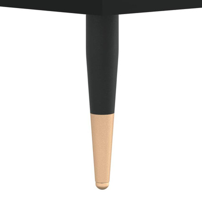 vidaXL Szafka pod TV, czarna, 100x34,5x44,5cm, materiał drewnopochodny