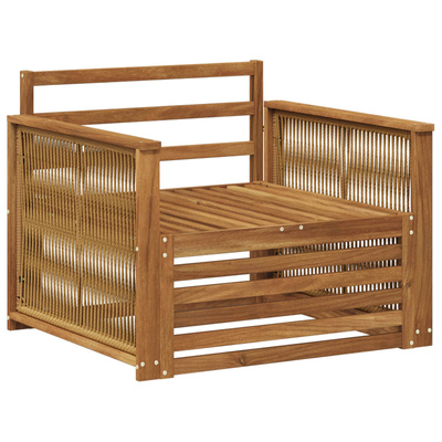 Środkowa sofa ogrodowa naturalny