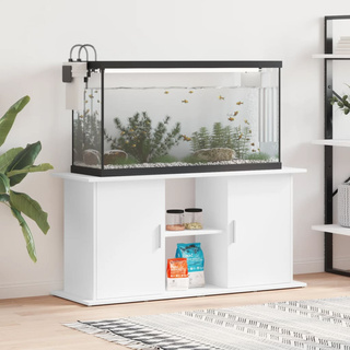 Szafka pod akwarium, biała, 121x41x58 cm