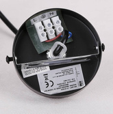 Lampa wisząca miedziana szklany lustrzany klosz Marina Candellux 31-51622